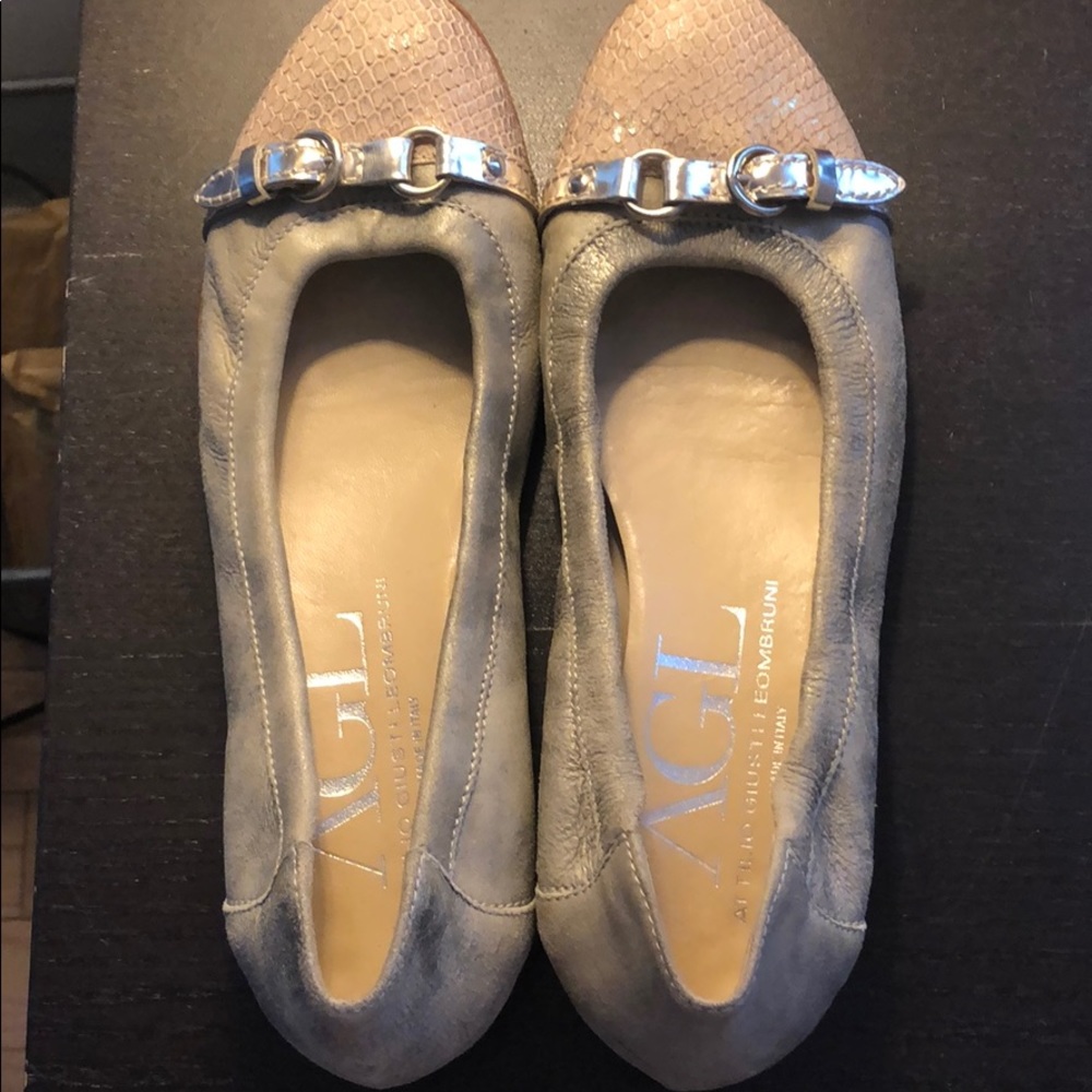 AGL Metallic Gold Flats Size 39/9